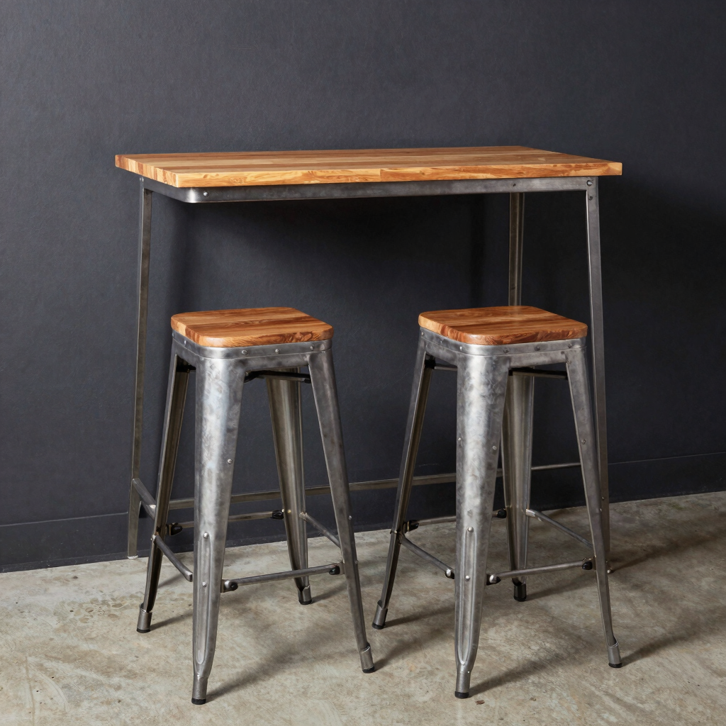 Riveted Steel High Bar Set