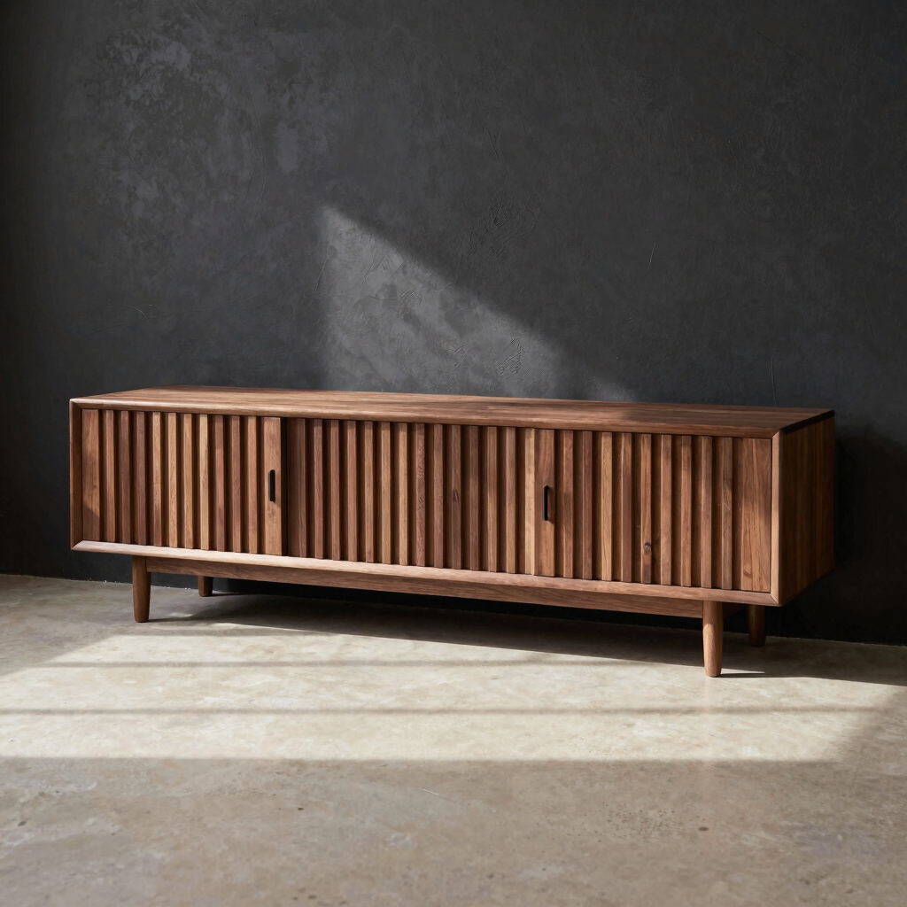 Plinth Walnut Media Console