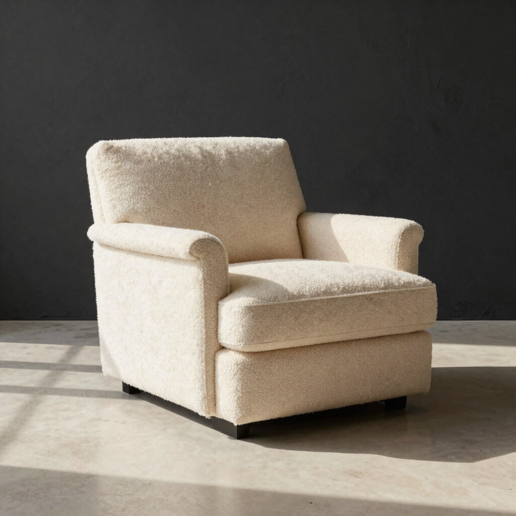 Aero Bouclé Slipper Chair