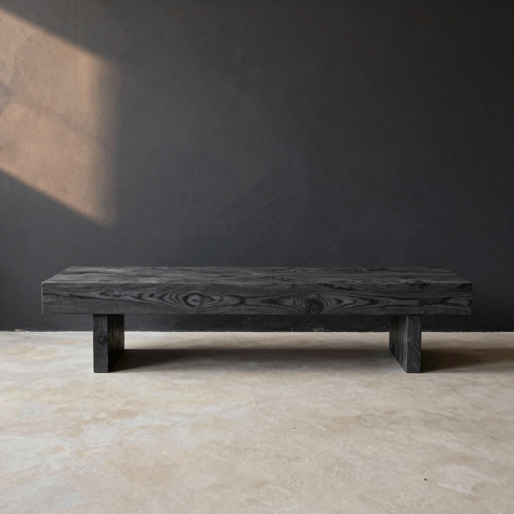 Pivot Slatted Charcoal TV Bench