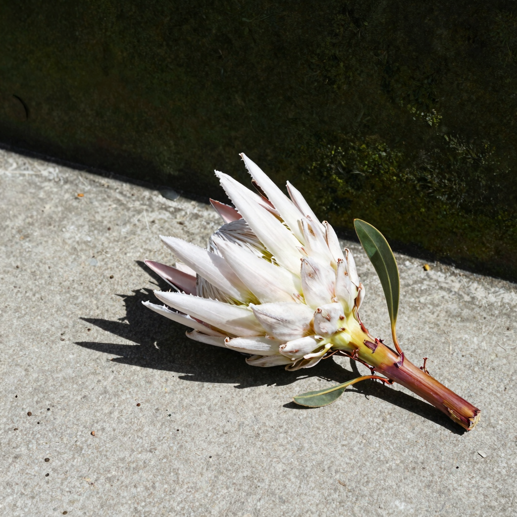 Solitary King Protea Stem