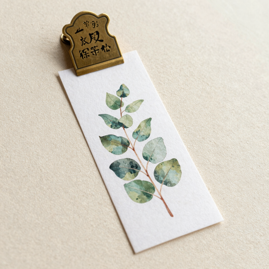 Eucalyptus Brass Bookmark