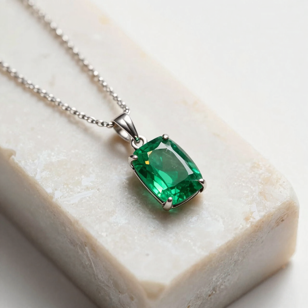 The Celestia Emerald Pendant