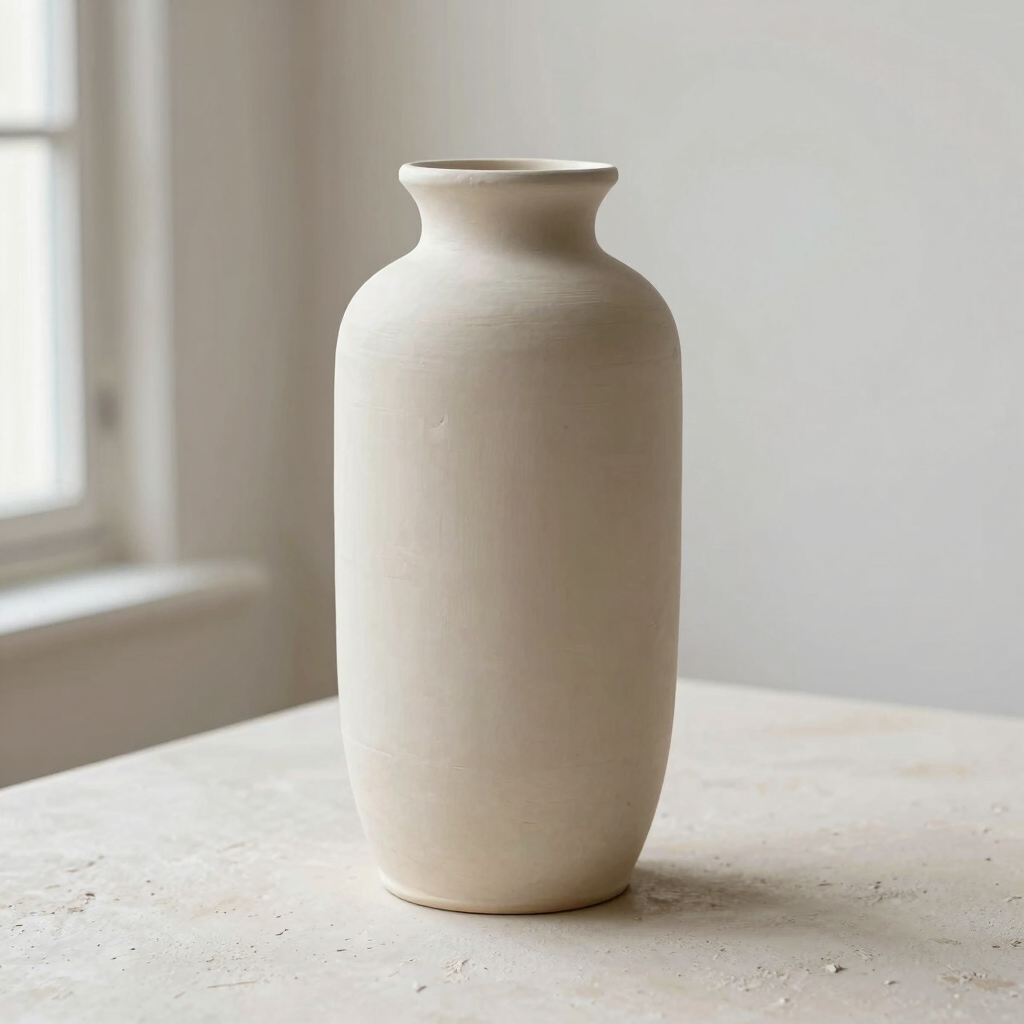 Tactile Clay Flower Vase