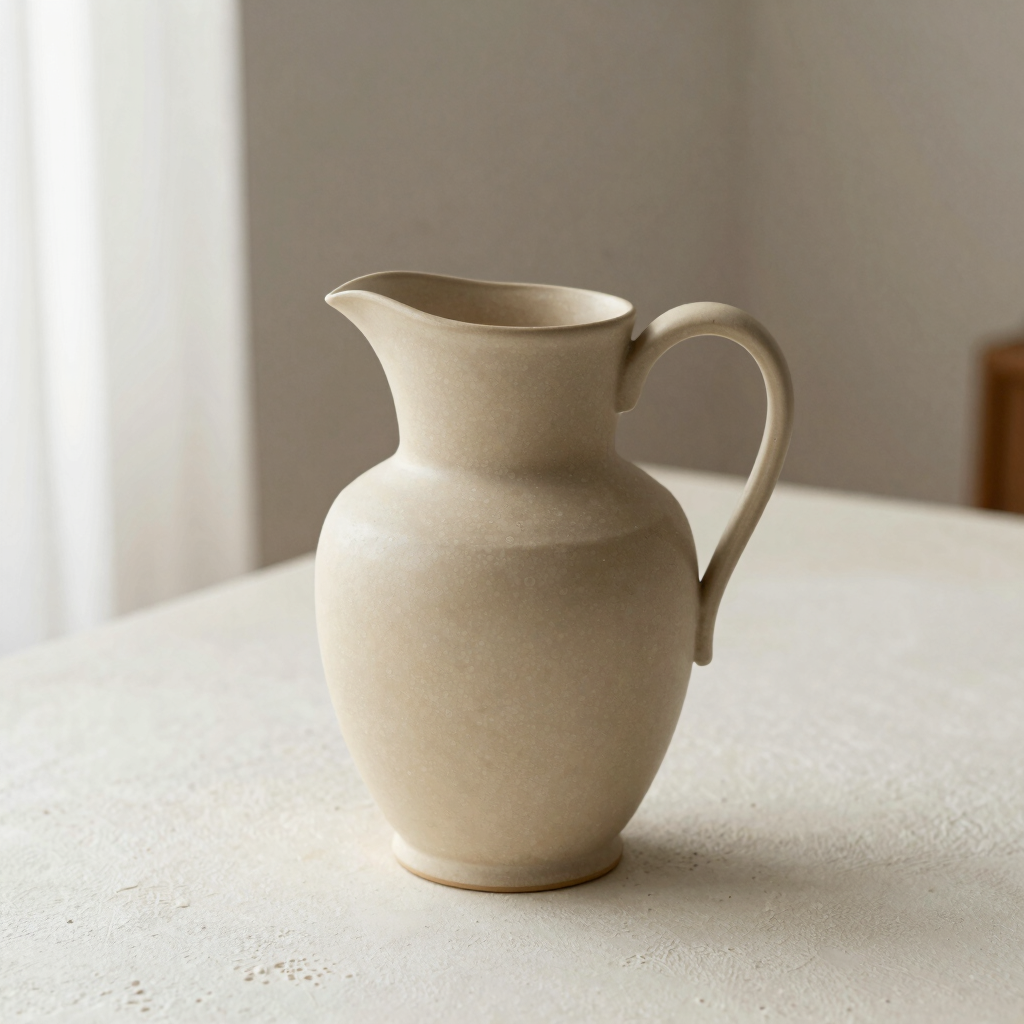 Matte Ceramic Water Pitcher