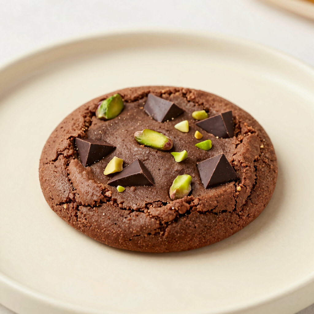 Vegan Dark Chocolate & Pistachio Cookie