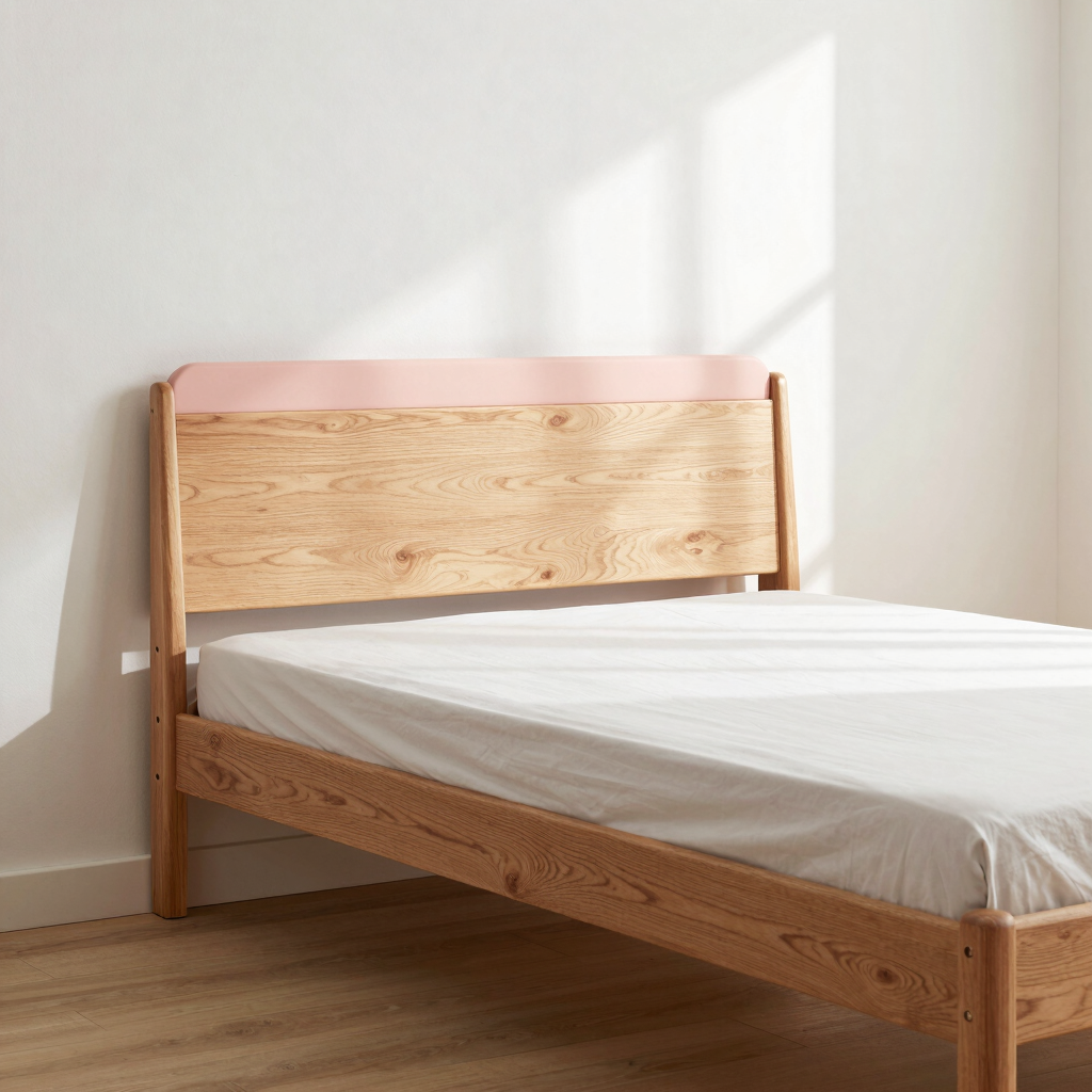 Svale Full Storage Bed in Blush Oak