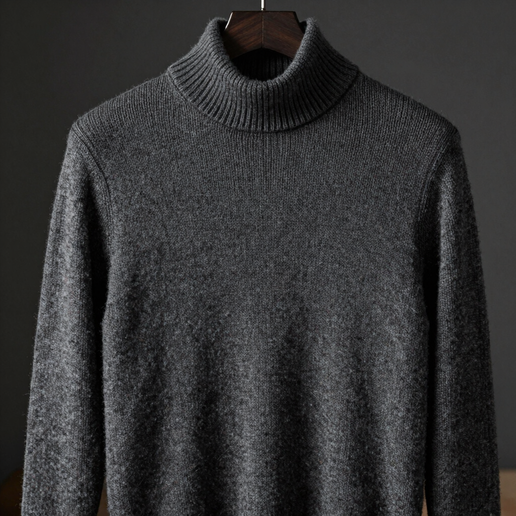 Sculpted Mock Neck Sweater