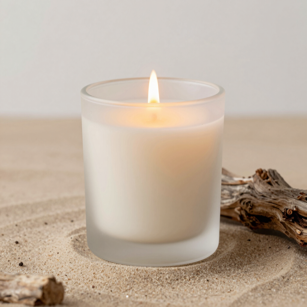 Vela Aromática de Coco e Sal Marinho