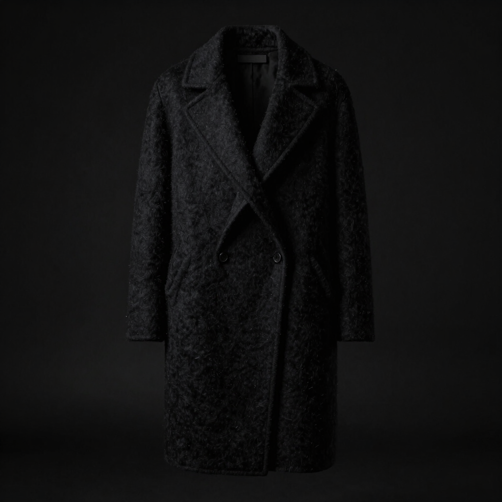 Asymmetrical Structural Wool Coat