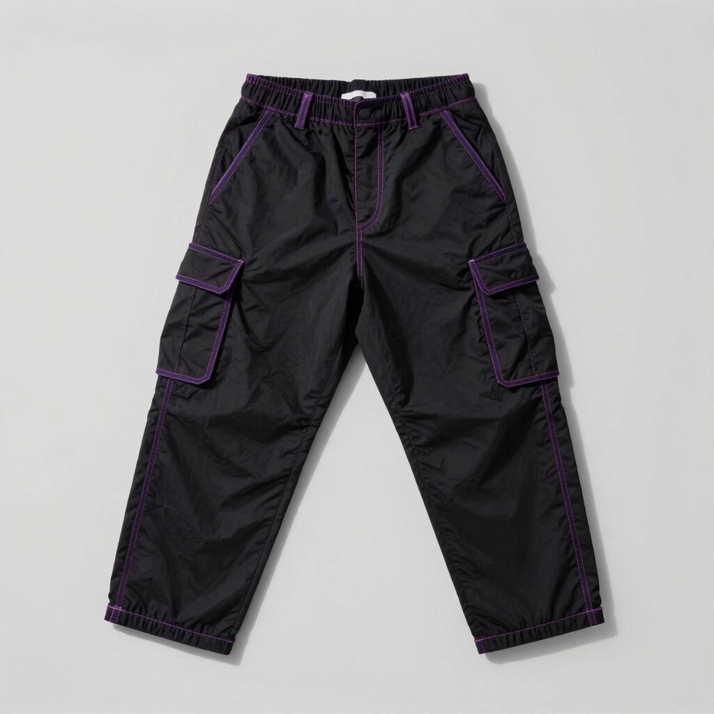 Neon Orbit Utility Cargo Pants