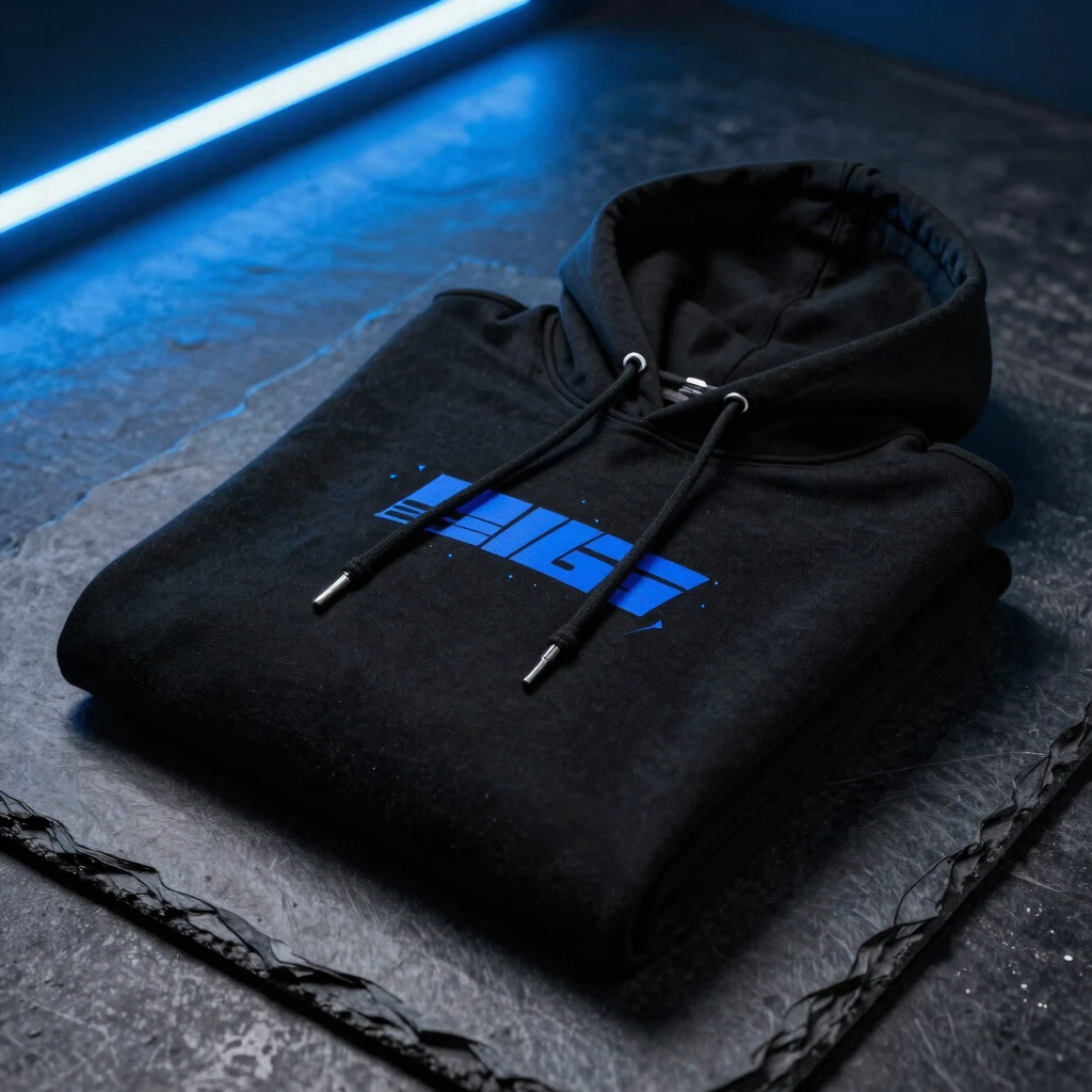 Cyber-Grid Oversized Hoodie