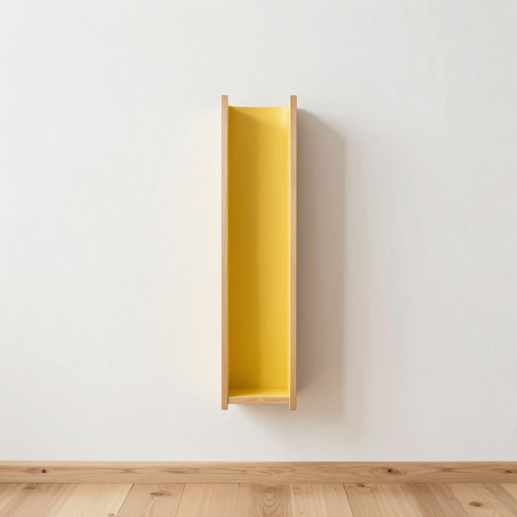 Saga Narrow Wall Rack in Buttercup