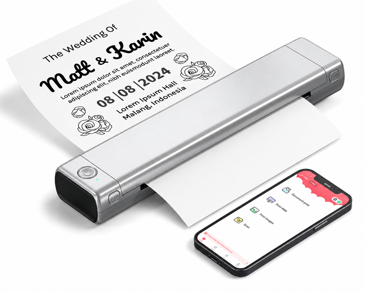 Phomemo M02S mini impresora térmica portátil