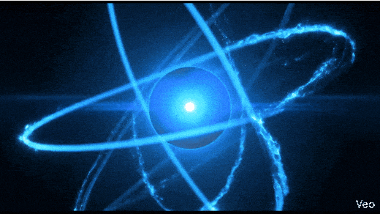 an abstract photo of a curved building with a blue sky in the background