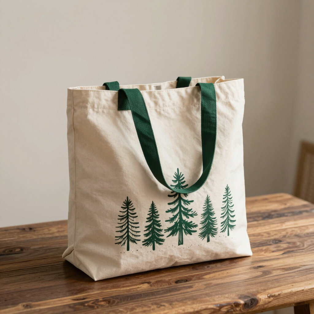 Heavyweight Canvas Book Tote Bag