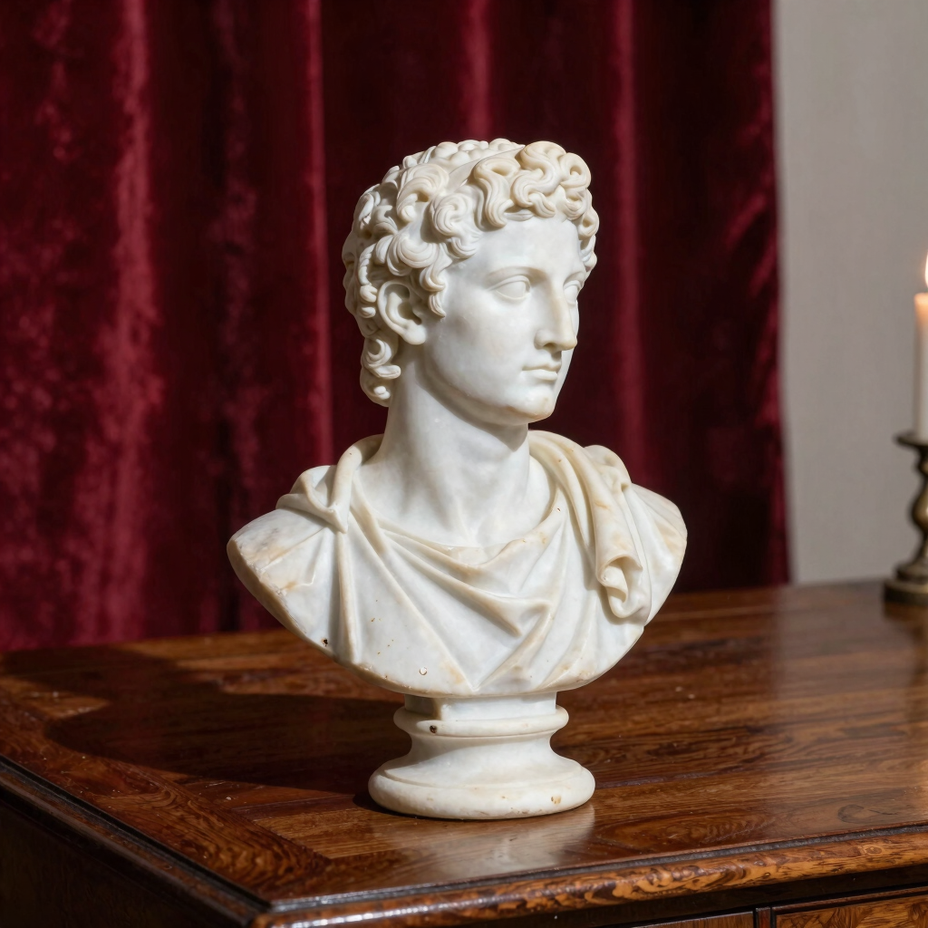 Augustus Alabaster Desk Bust