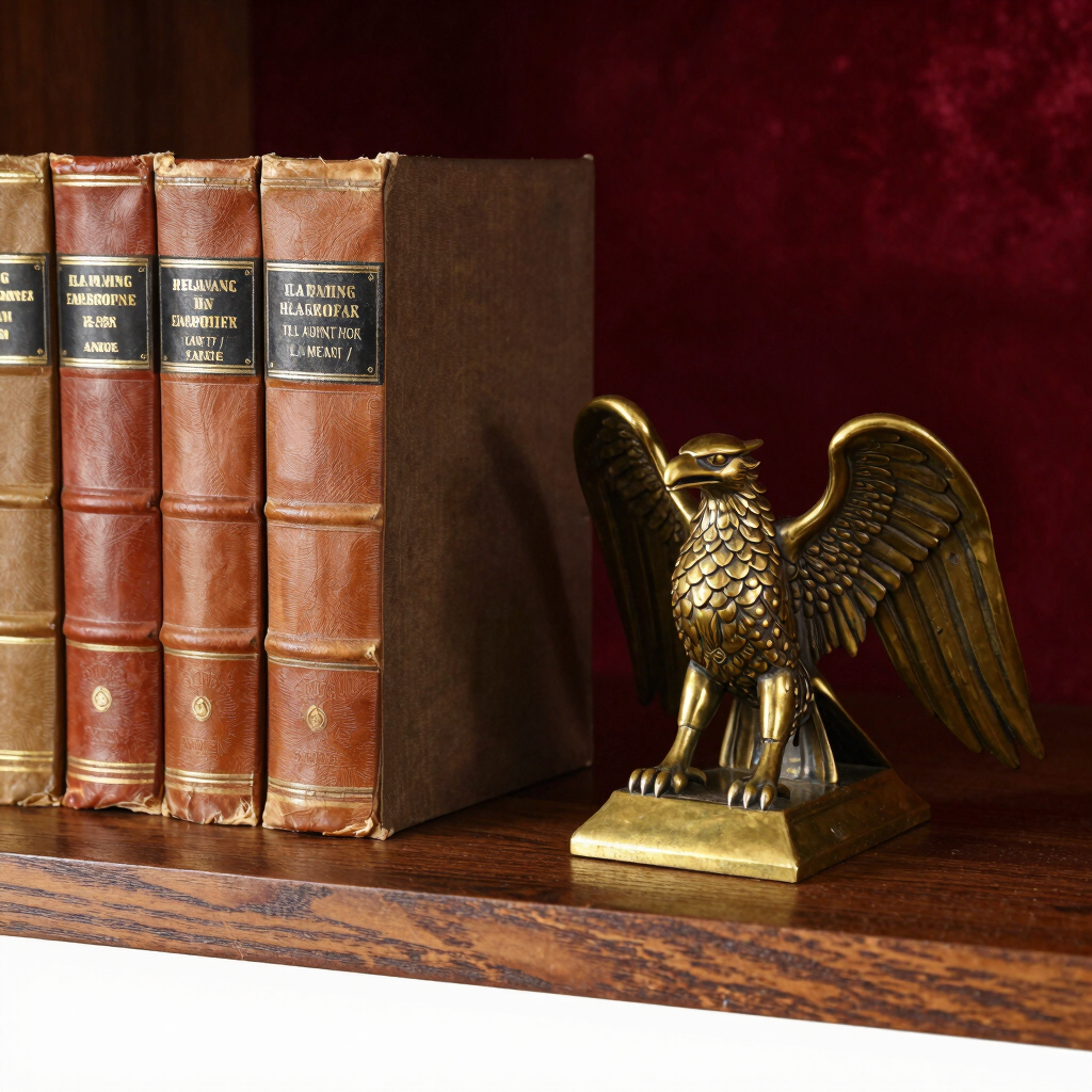 Brass Imperial Eagle Bookends