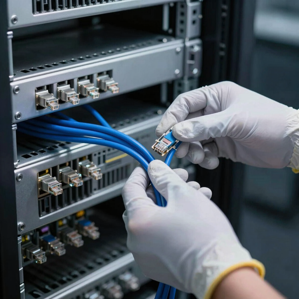 Server Room Cable Clearing