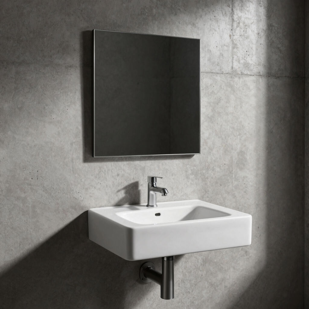 Slab Wall-Mounted Mirror Vanity
