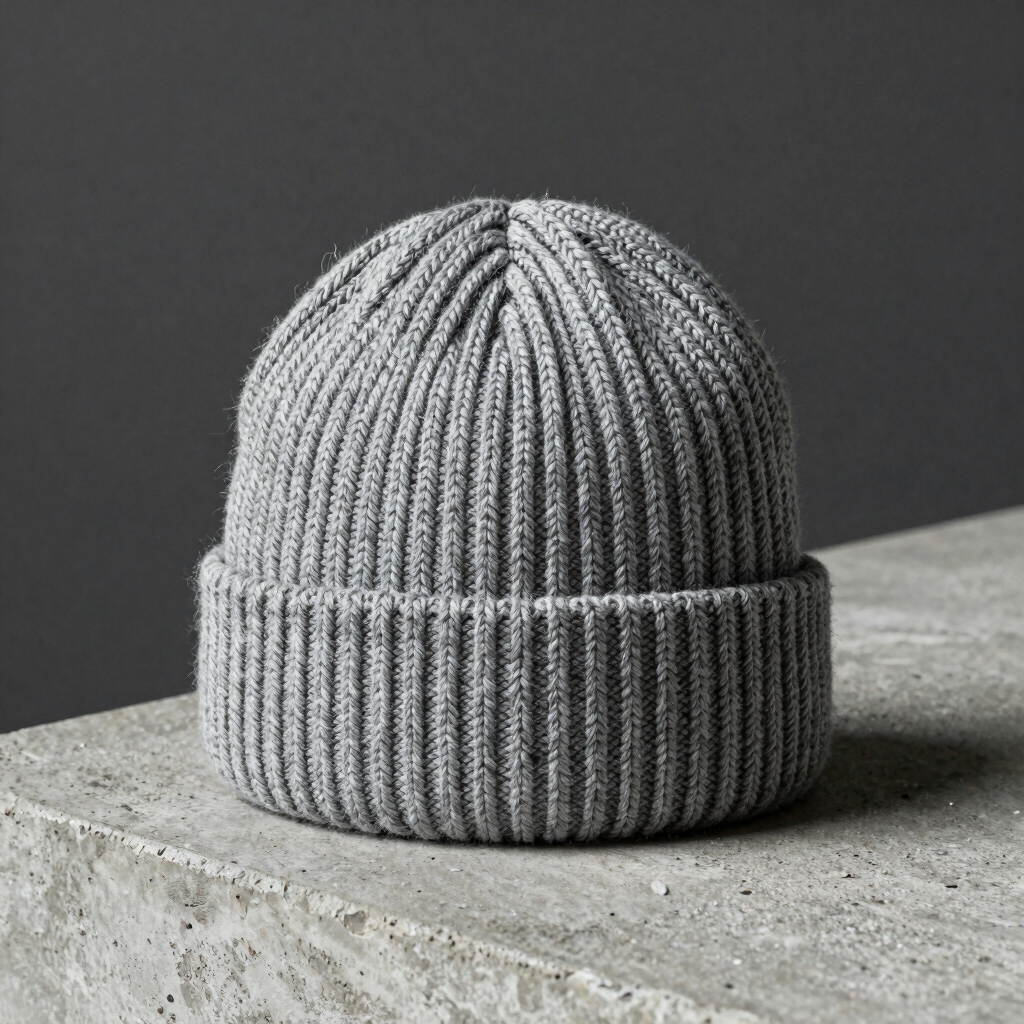 OPS ribbed knit beanie