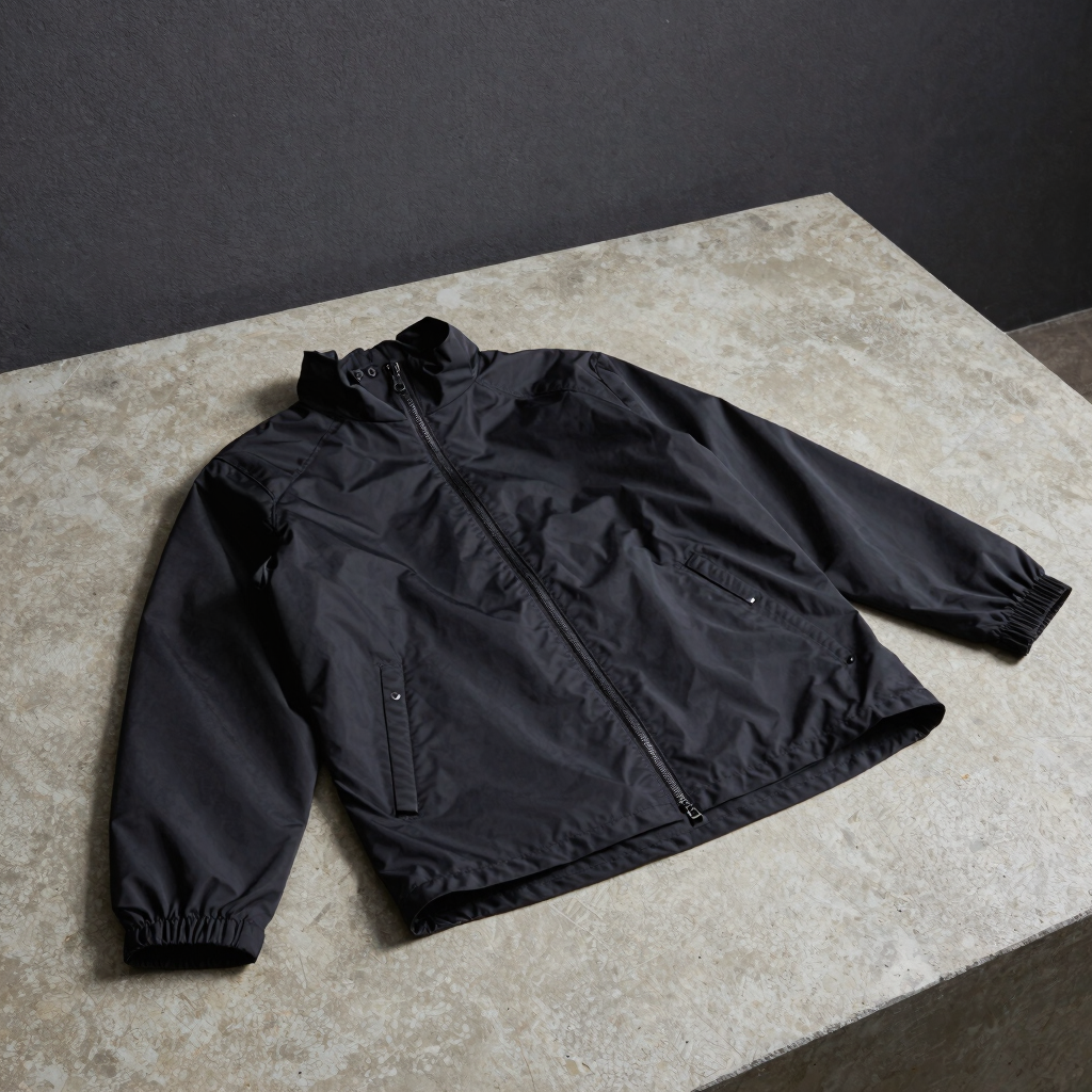 SYS-02 asymmetric windbreaker