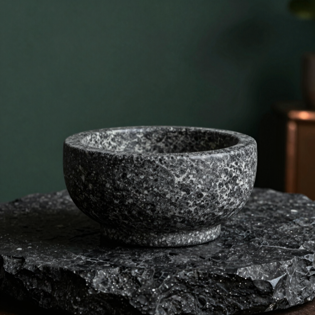 Carved Soapstone Incense Well