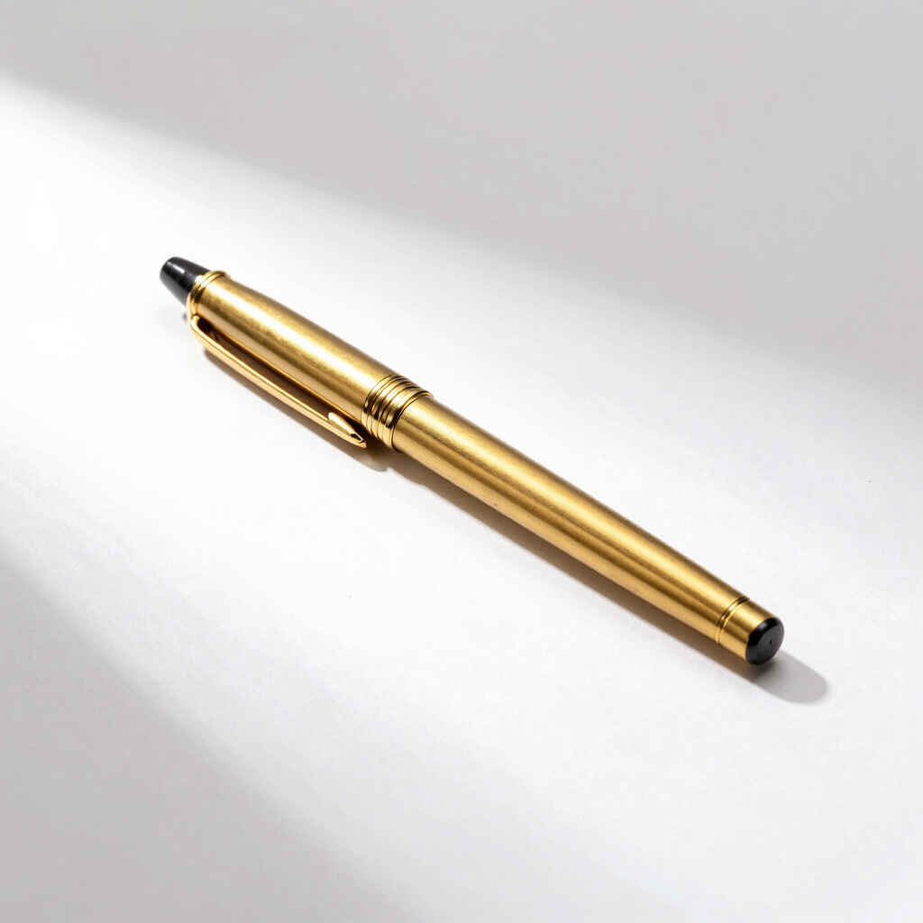 Brushed Brass Pocket Pen