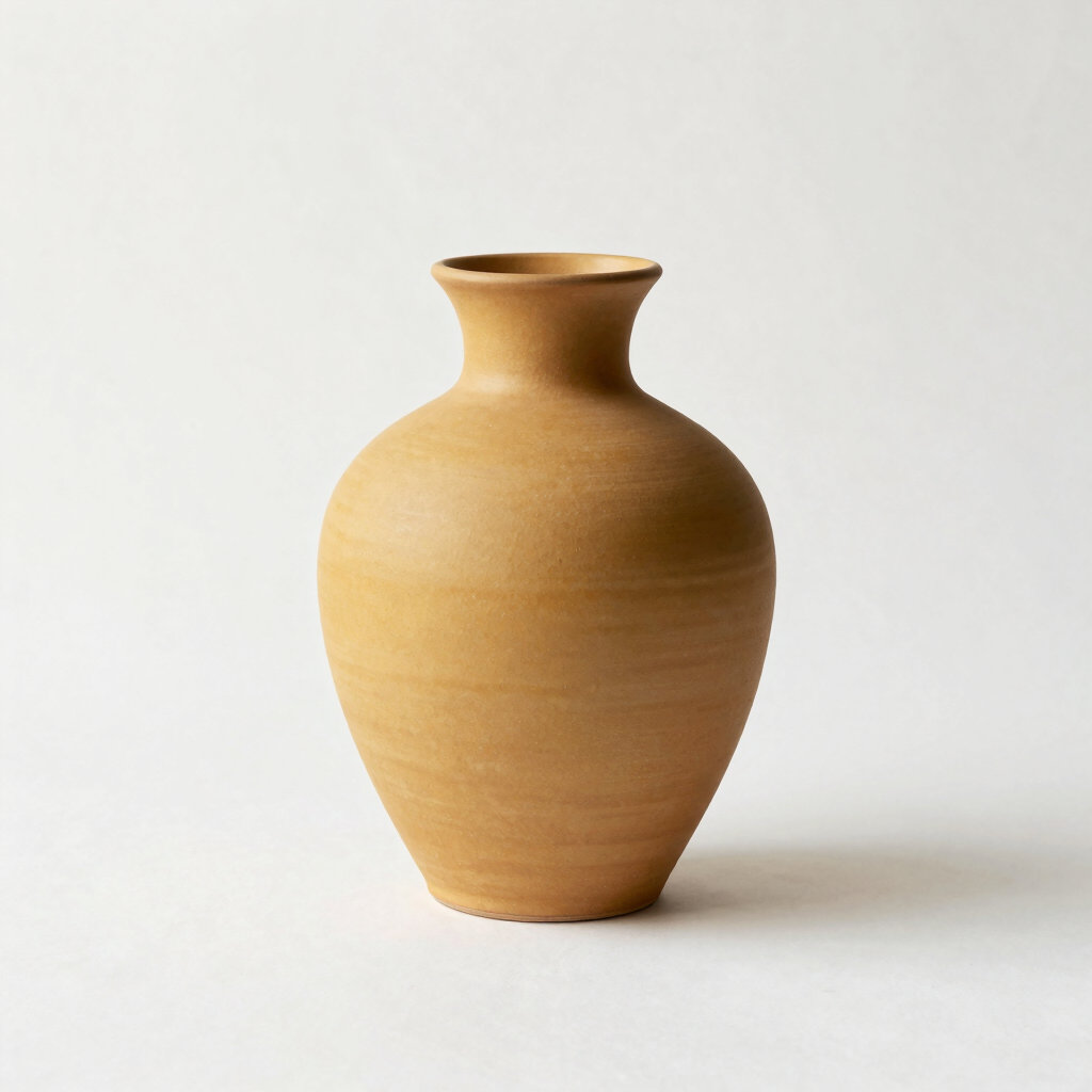 Amber Glazed Ceramic Vase