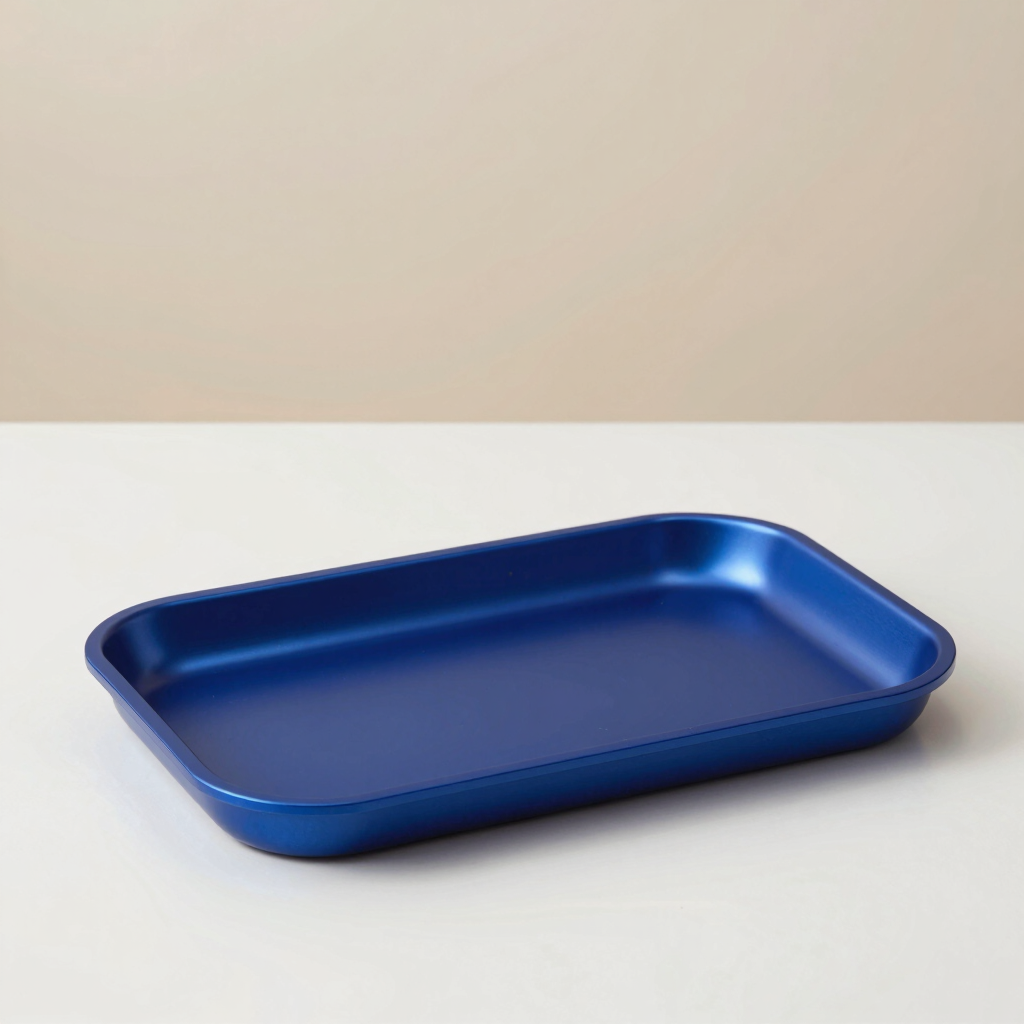 Cobalt Anodized Desk Tray