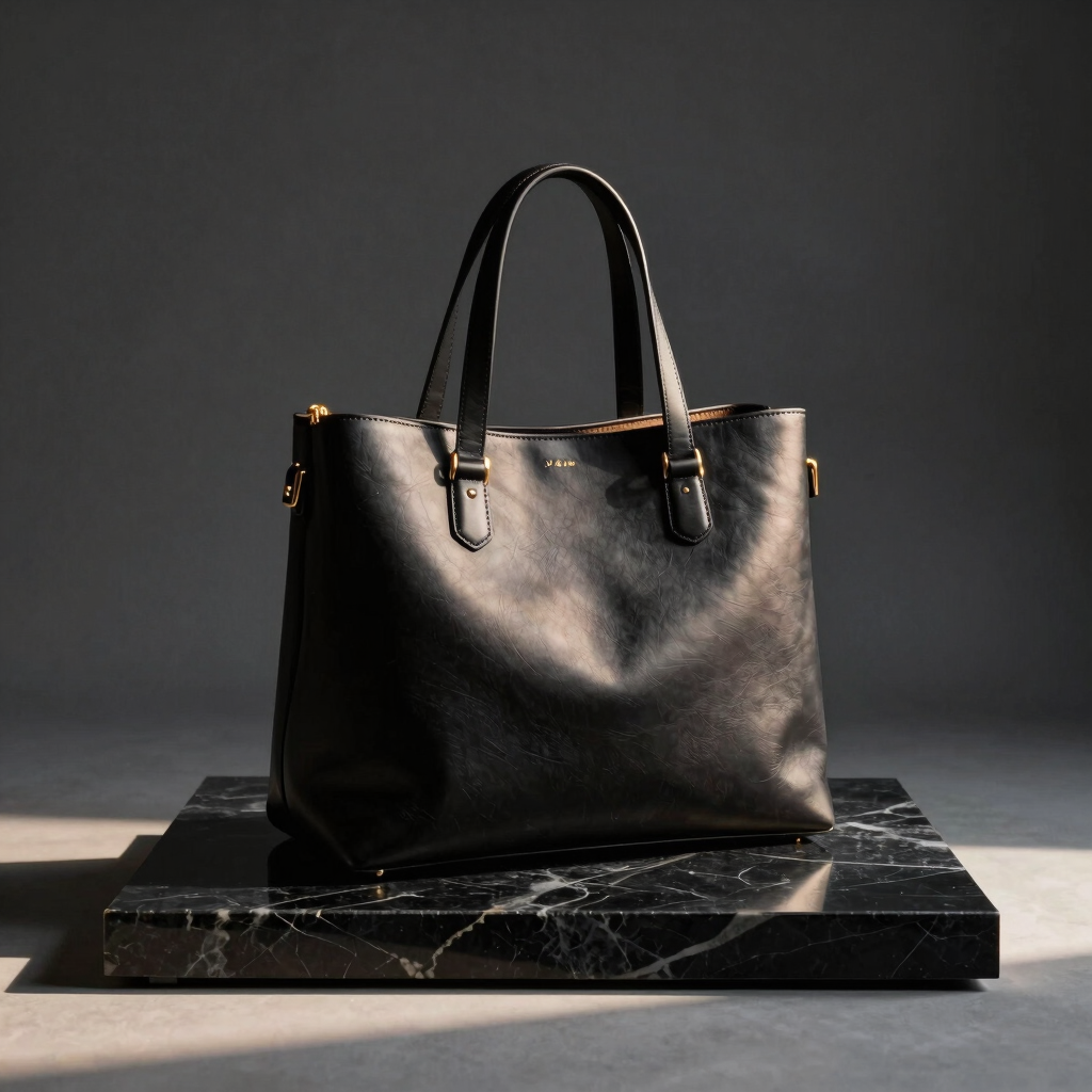 UUER Obsidian Leather Tote