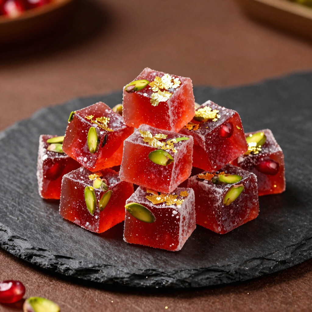 Royal Pomegranate & Pistachio Lokum