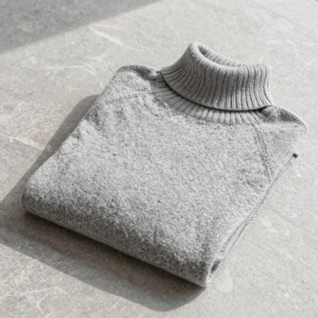Jersey de Cuello Alto de Cachemira