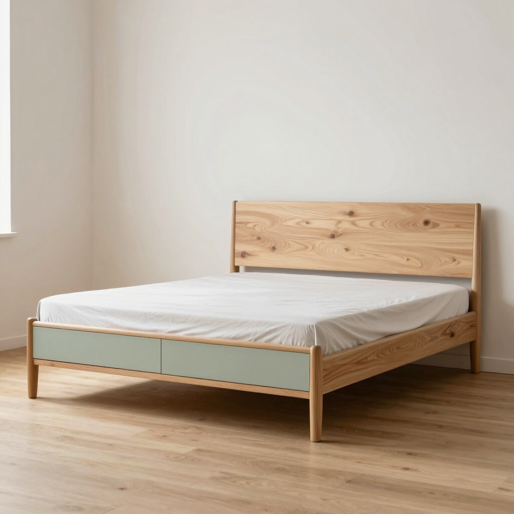 Svea Storage Bed in Pastel Sage