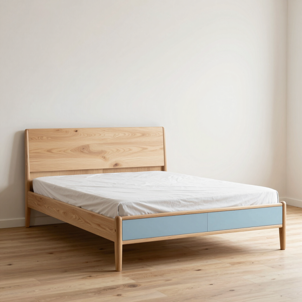 Svea Storage Bed in Pastel Blue