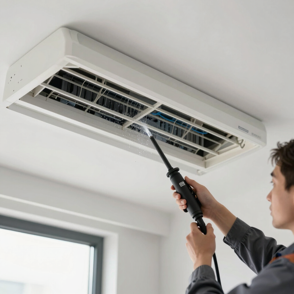 AC Condensate Drain Line Flushing