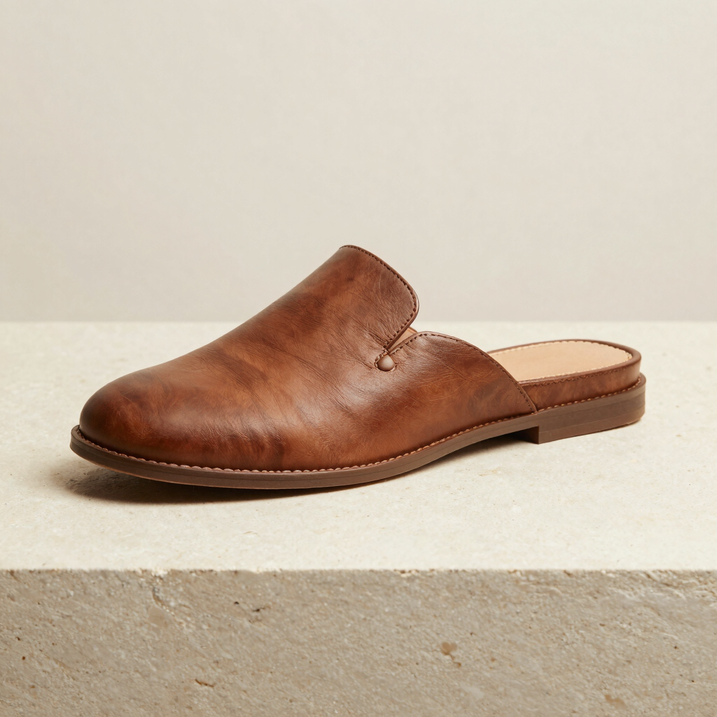 Classic Walnut Leather Lounger