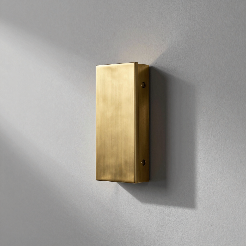 Splay Brushed Brass Sconce