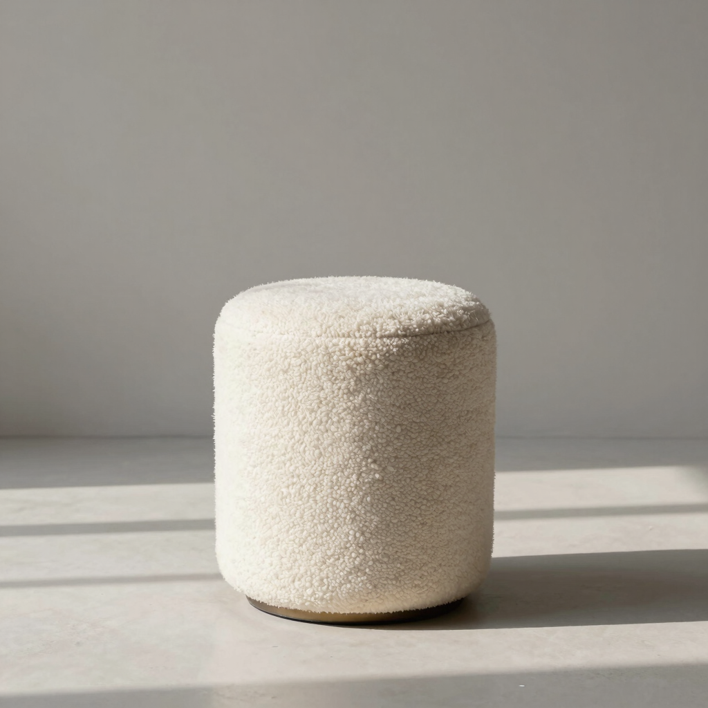 Nidus Bouclé Accent Stool