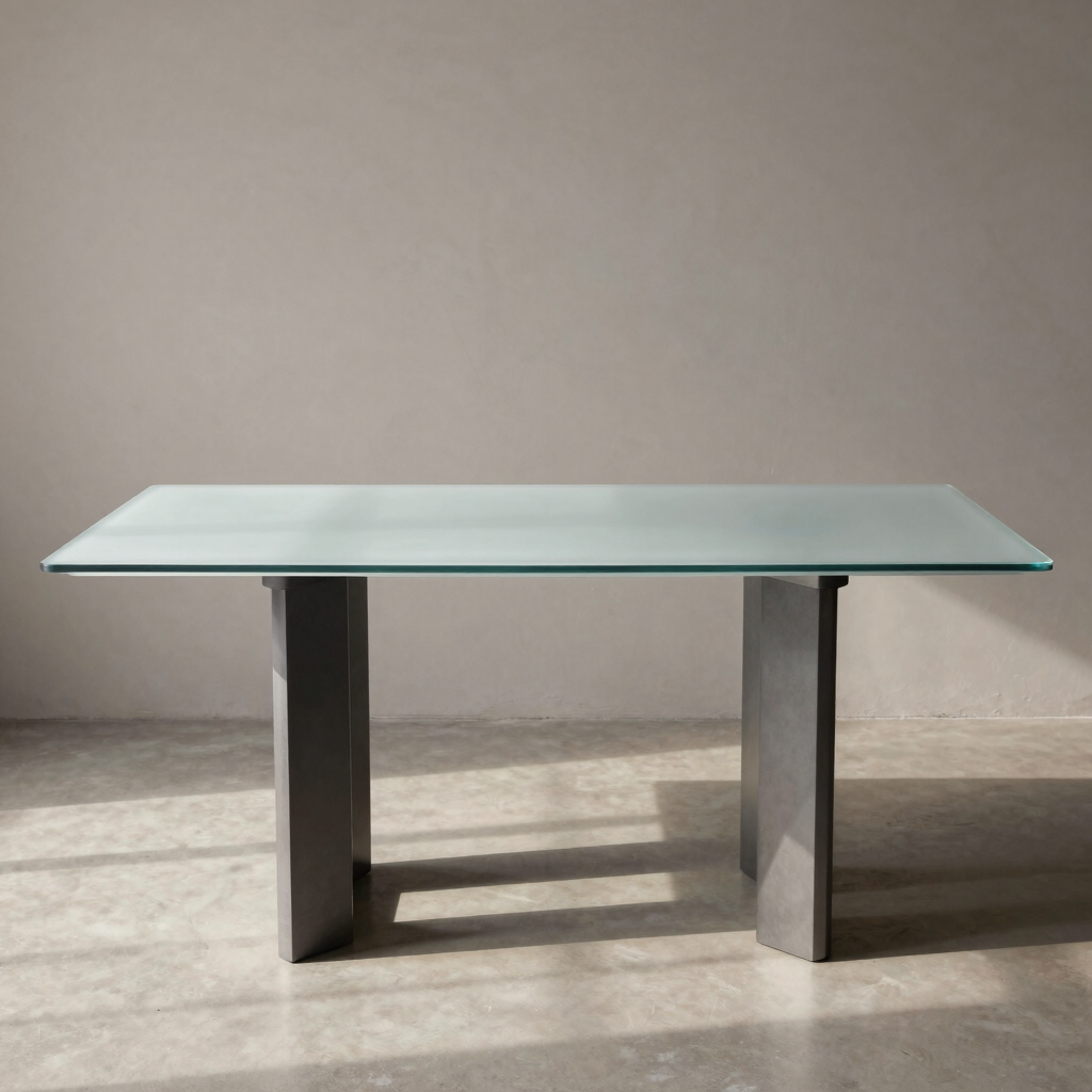 Vellum Glass Dining Table