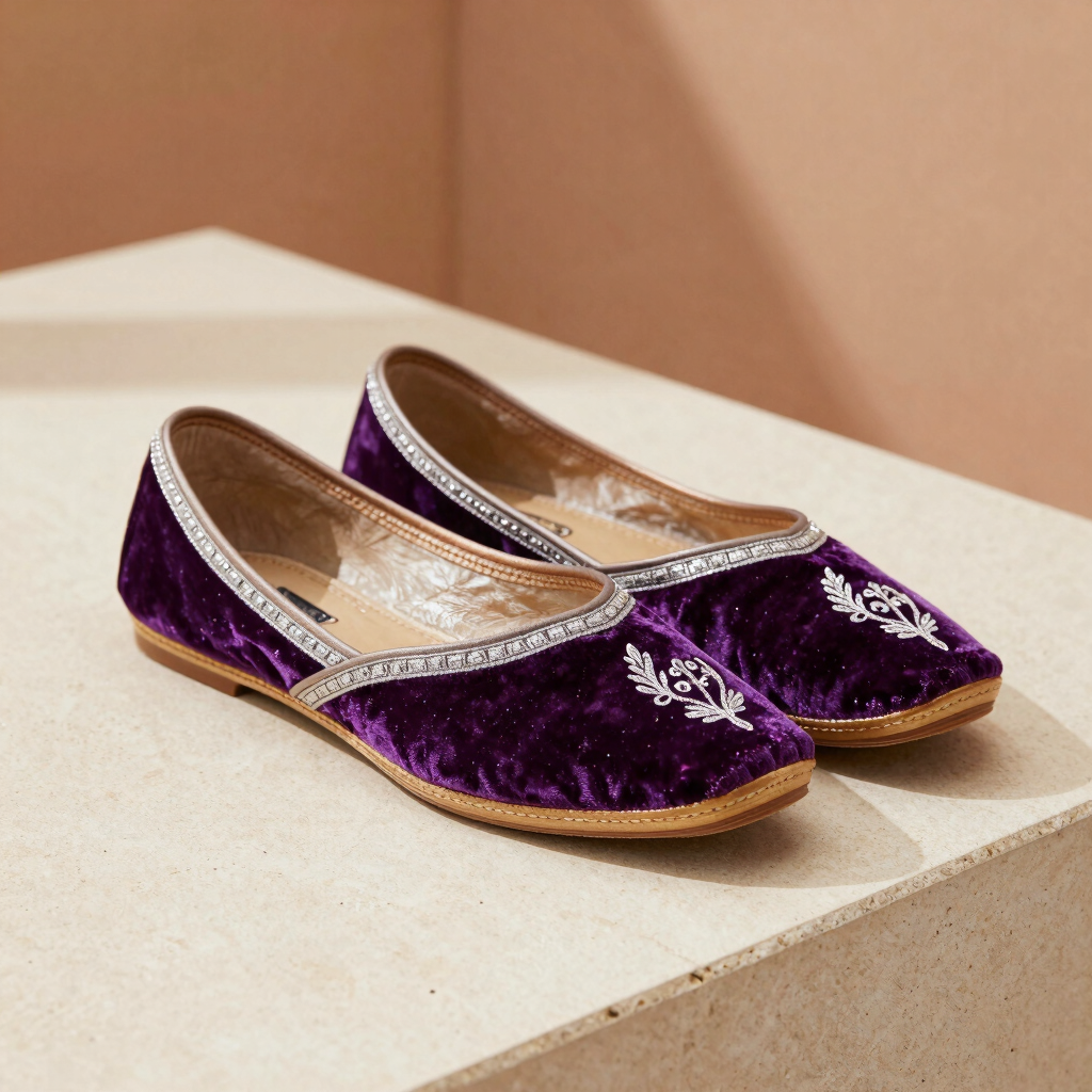 Amethyst Empress Velvet Jutti