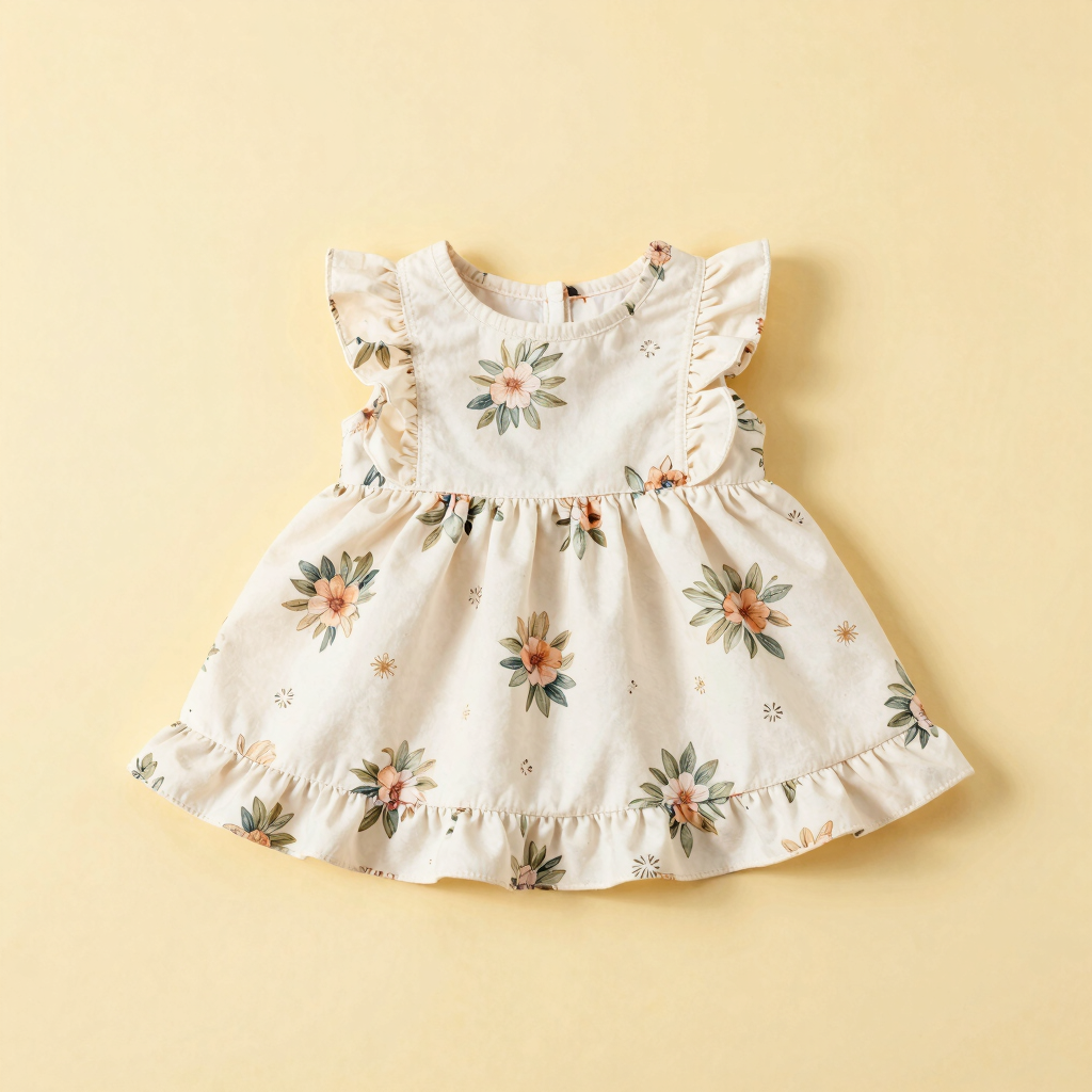 Vestido Primavera Floral con Olanes