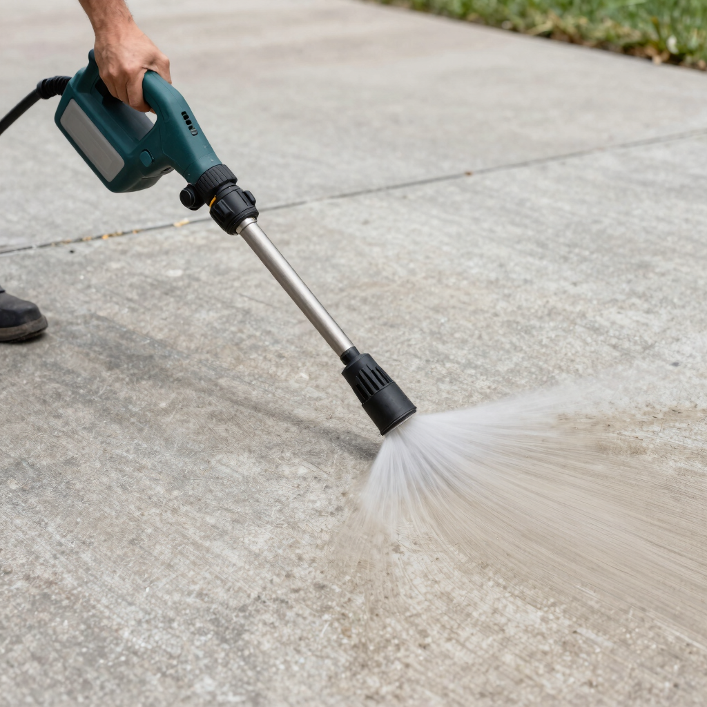 Driveway & Trash Pad Pressure Wash