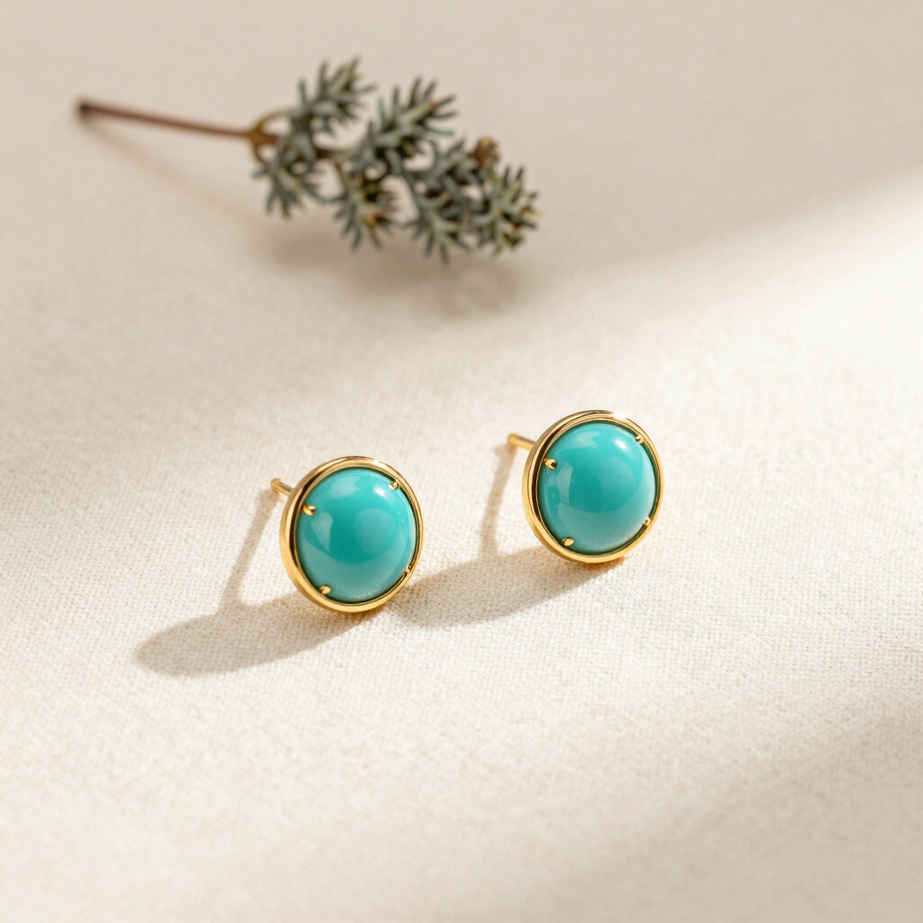 The Oasis Turquoise Studs