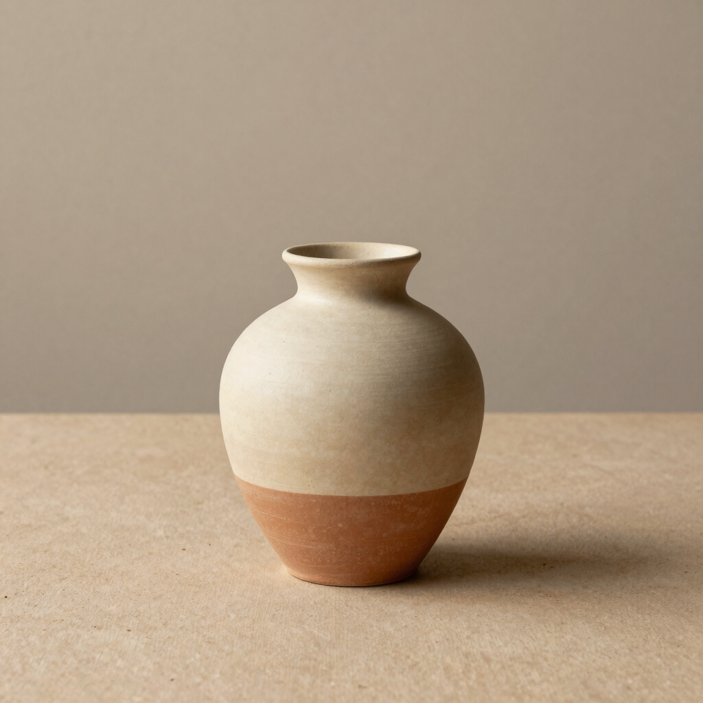Vase Minimaliste en Grès Artisanal