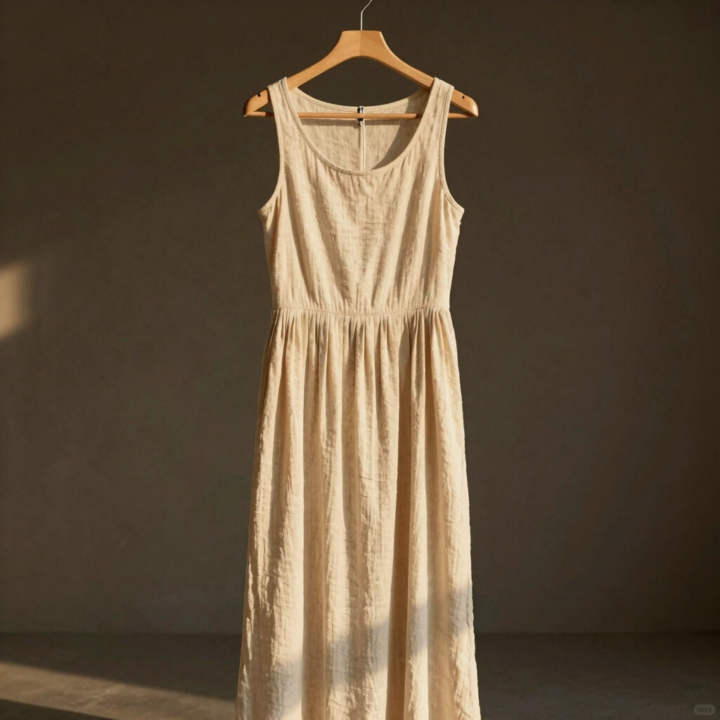 Isla Pleated Linen Maxi