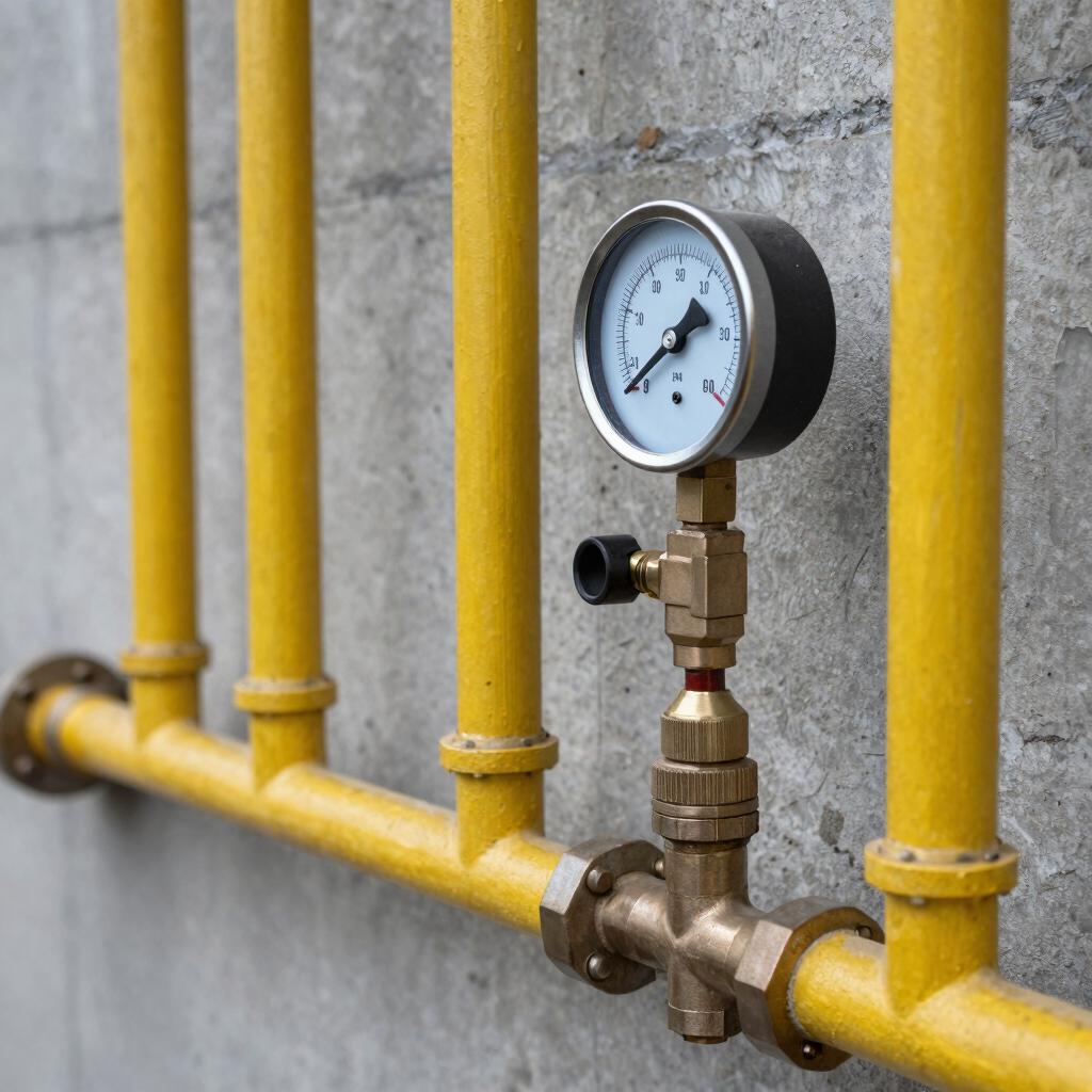 Gas Line Pressure & Leak Test