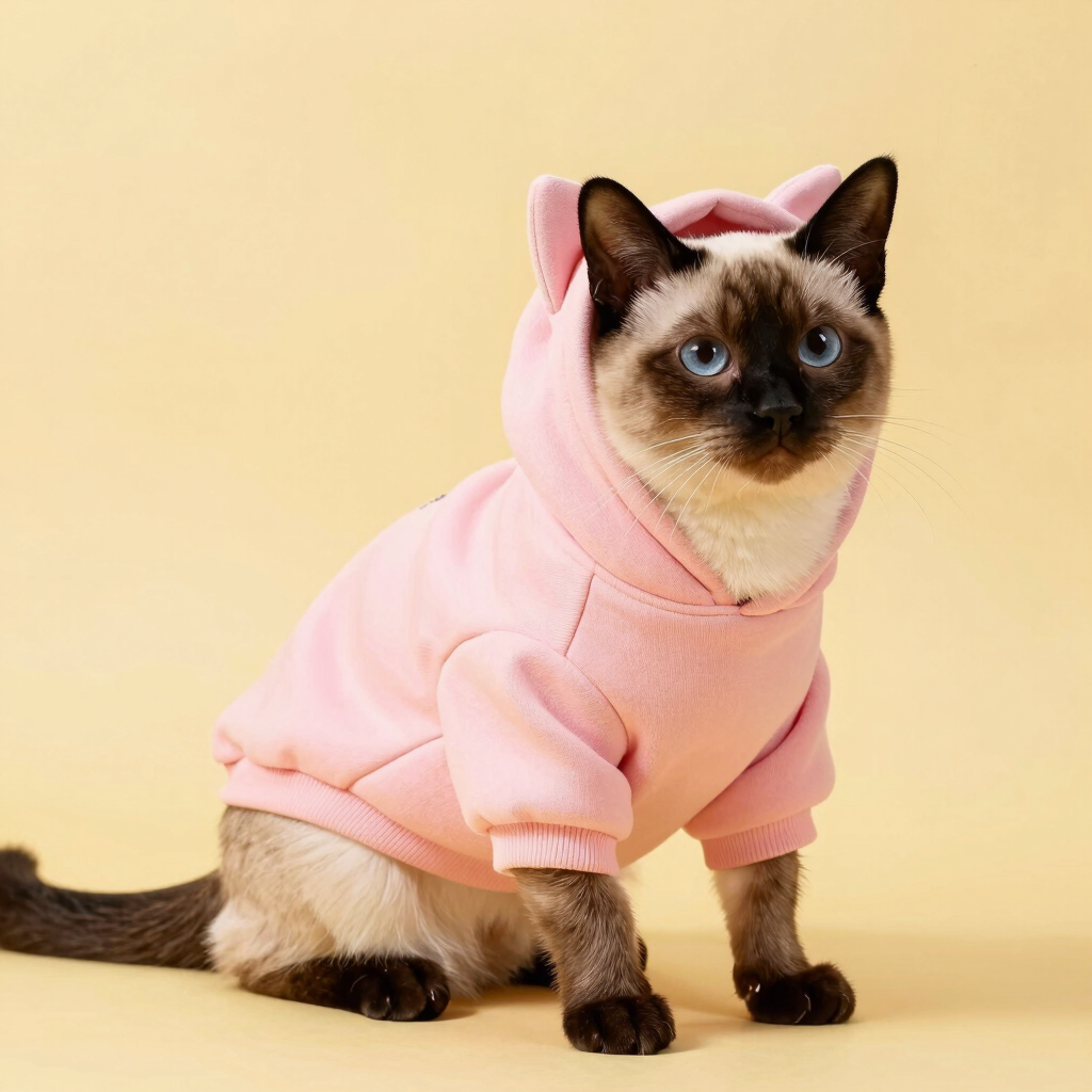 Sudadera Michi-Pastel con Capucha