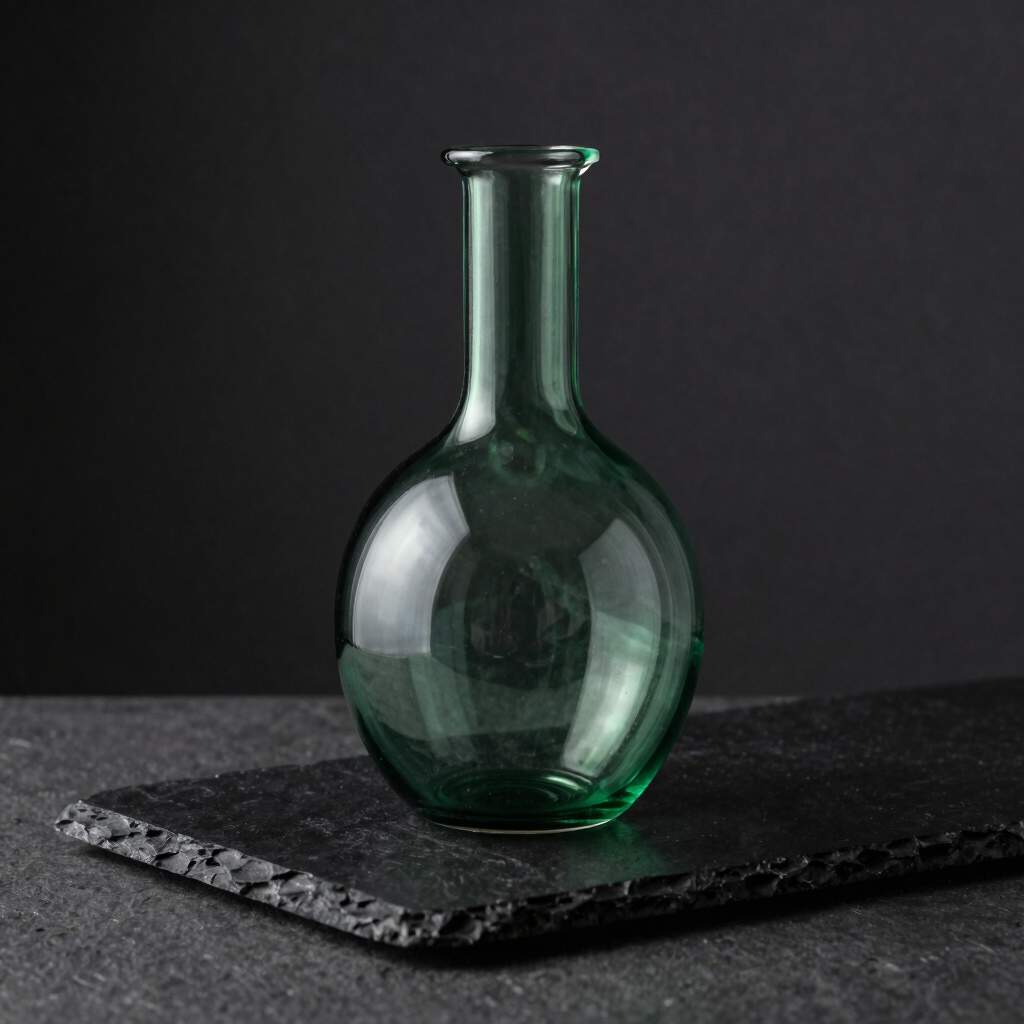 Verdant Aura Glass Bubbler
