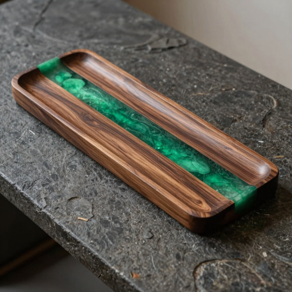 Bespoke Walnut Rolling Tray